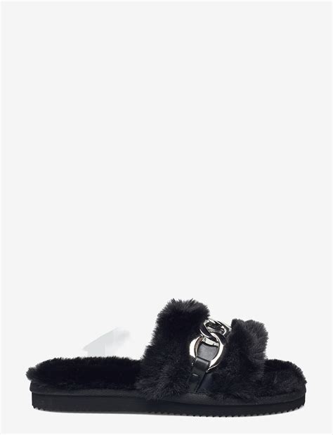 michael kors scarlett slipper|michael kors black fuzzy slipper.